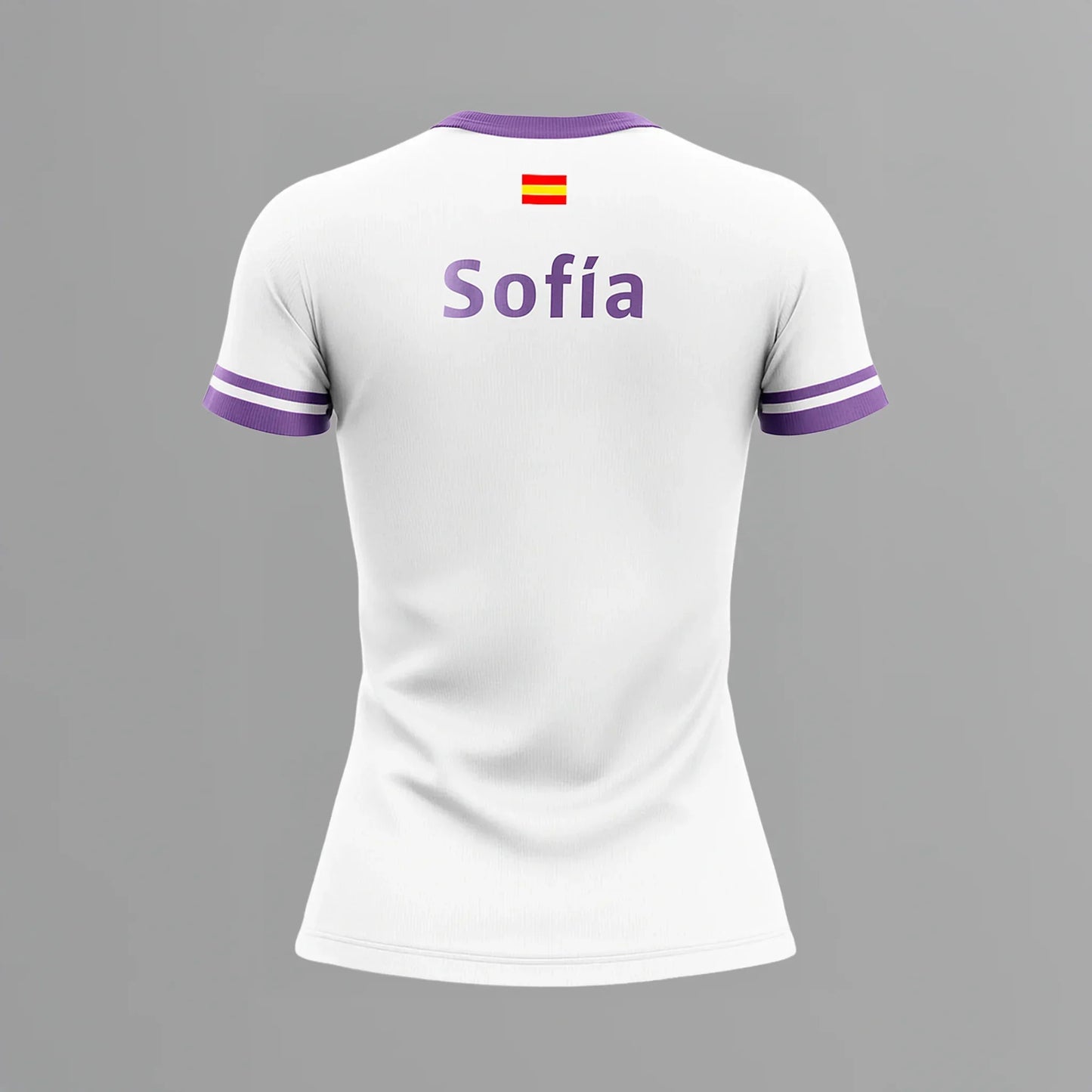 Camiseta de Pádel Mujer Blanca y Morada - Sarposhop