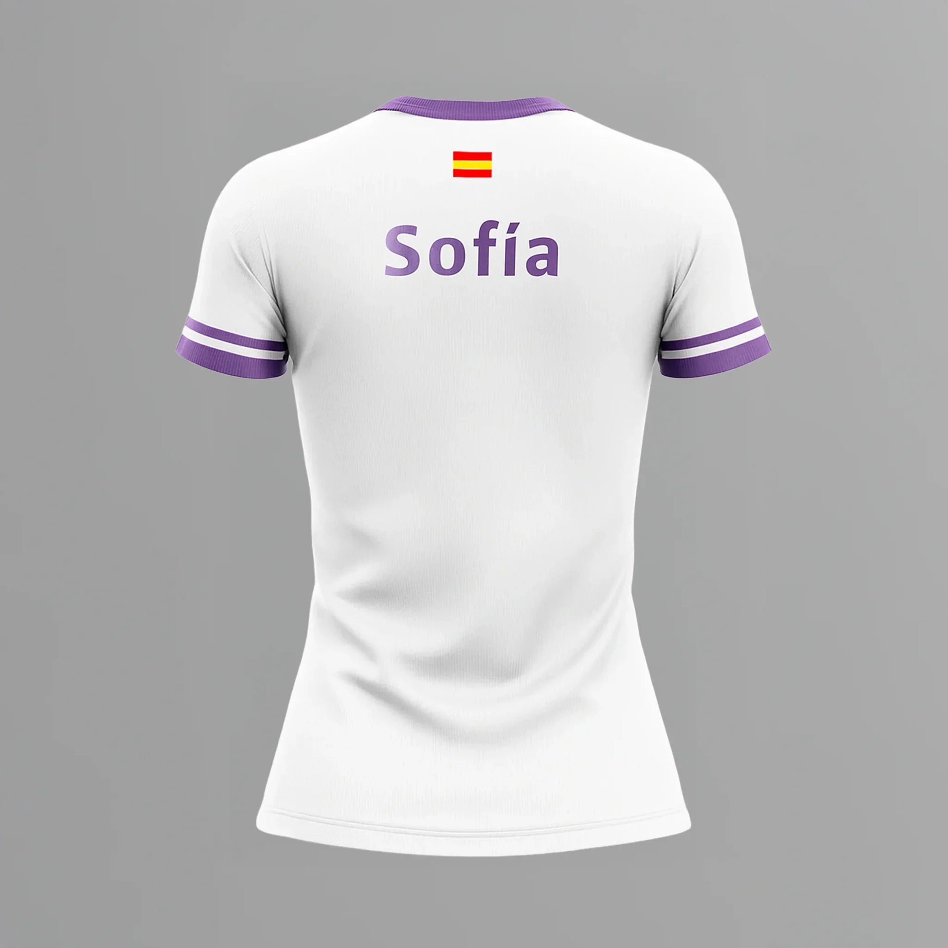 Camiseta de Pádel Mujer Blanca y Morada - Sarposhop