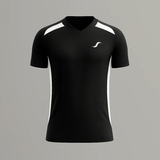 Camiseta de Pádel Negra y Blanca - Sarposhop