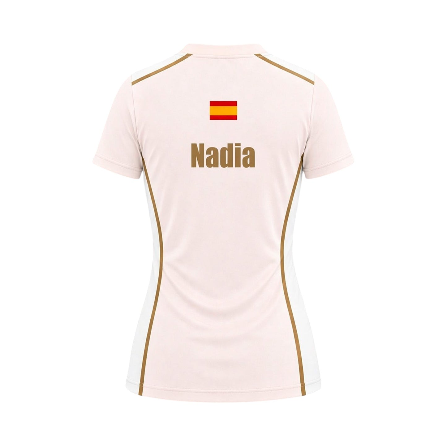Camiseta de Pádel Mujer - Blanco Rosé - Sarposhop