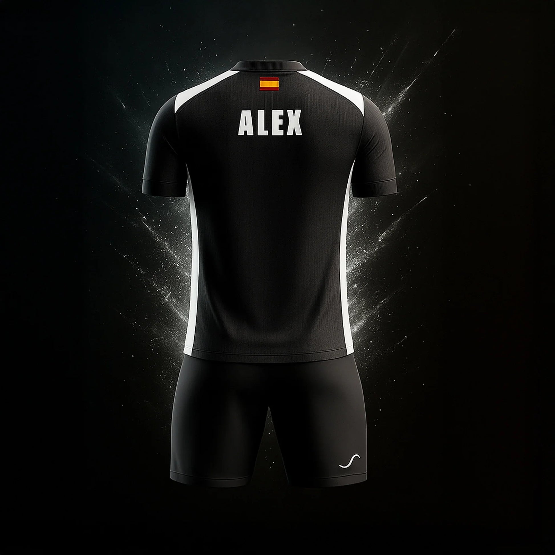 Conjunto de Pádel Negro y Blanco - Sarposhop