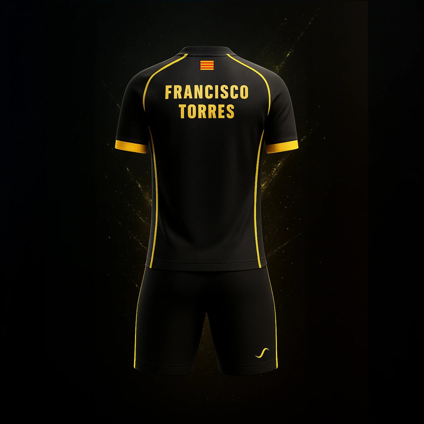 Conjunto de Pádel Negro y Amarillo