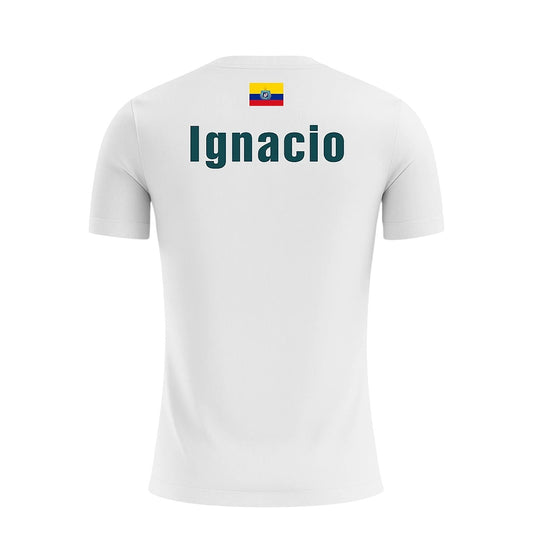 Camiseta de Pádel Blanca y Turquesa - Sarposhop