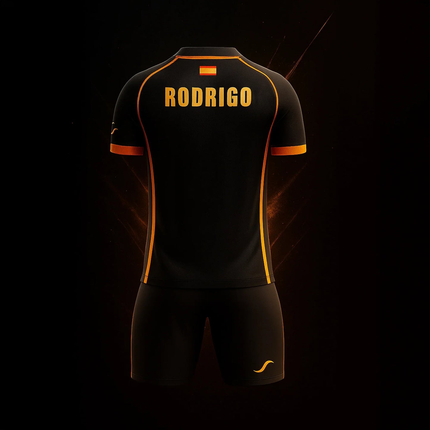 Conjunto de Pádel Negro y Naranja - Sarposhop