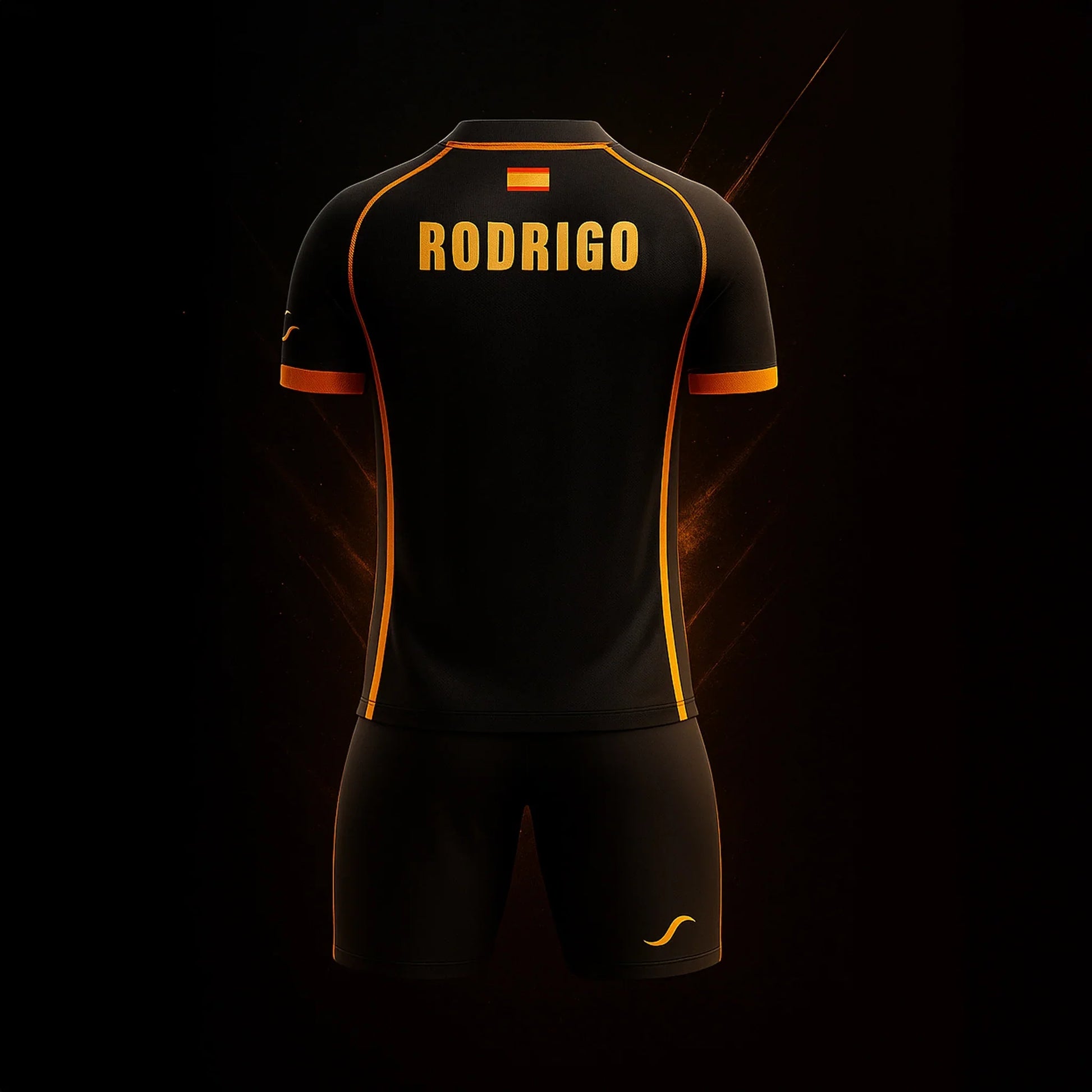 Conjunto de Pádel Negro y Naranja - Sarposhop