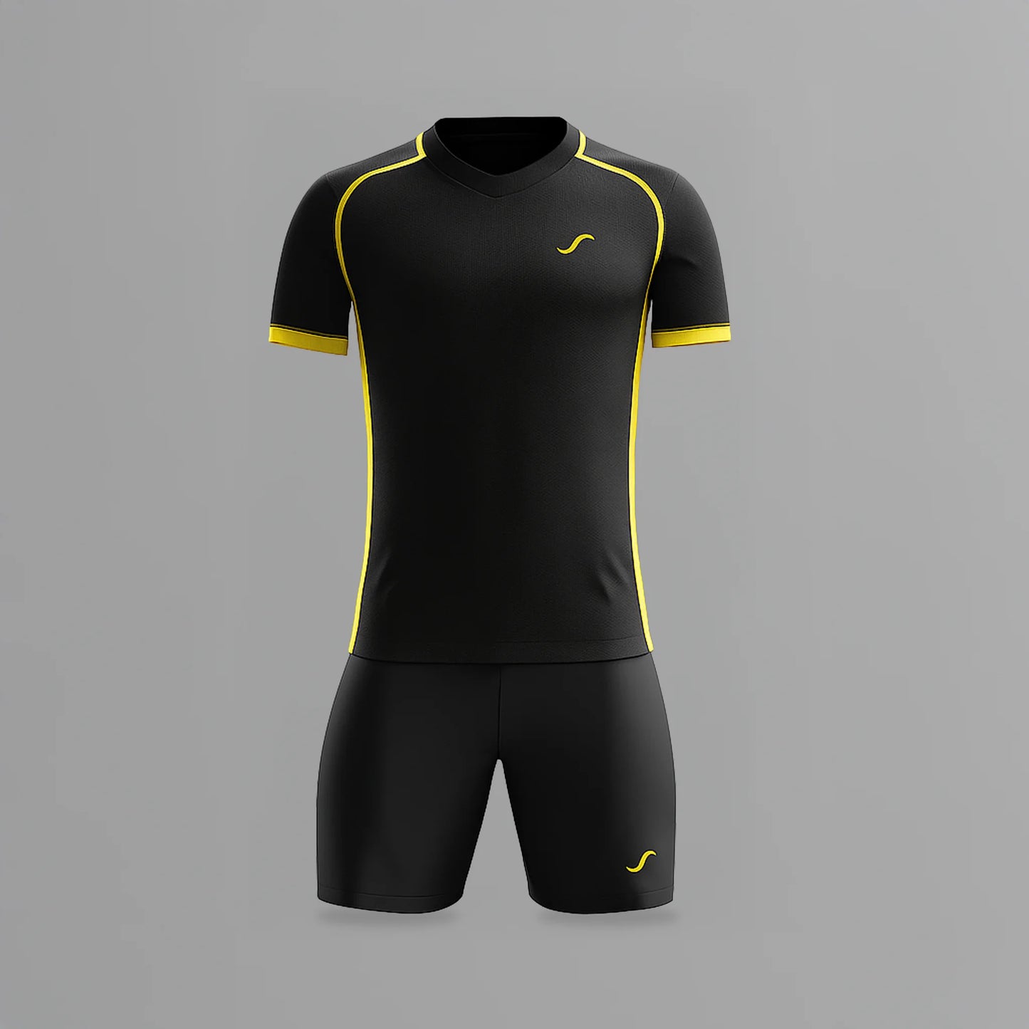 Conjunto de Pádel Negro y Amarillo