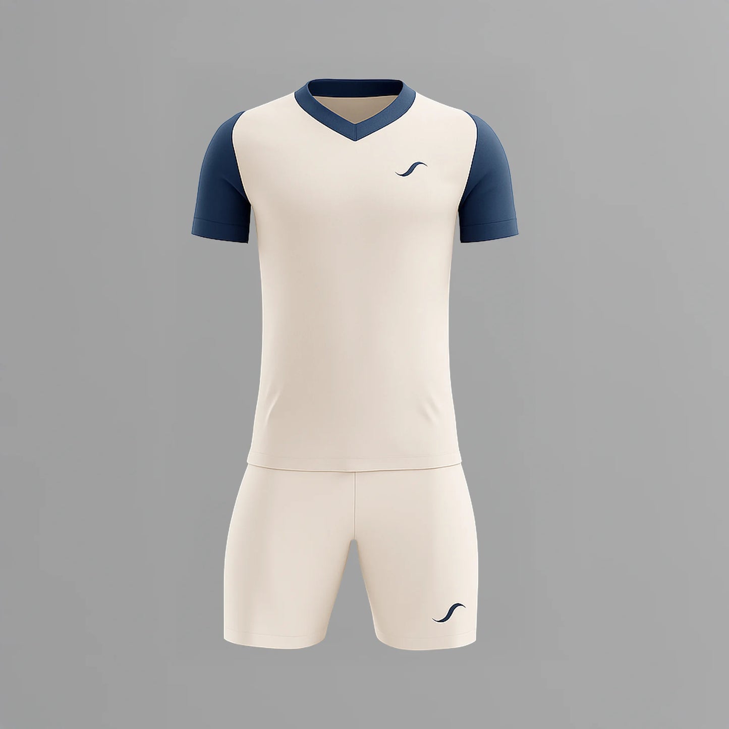 Conjunto de Pádel Beige y Azul
