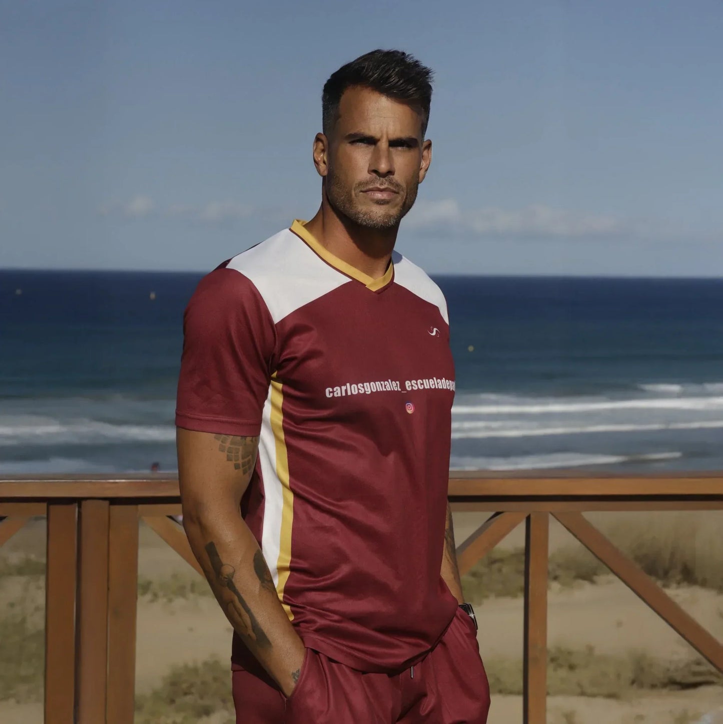 Camiseta de Pádel Burdeos - Sarposhop