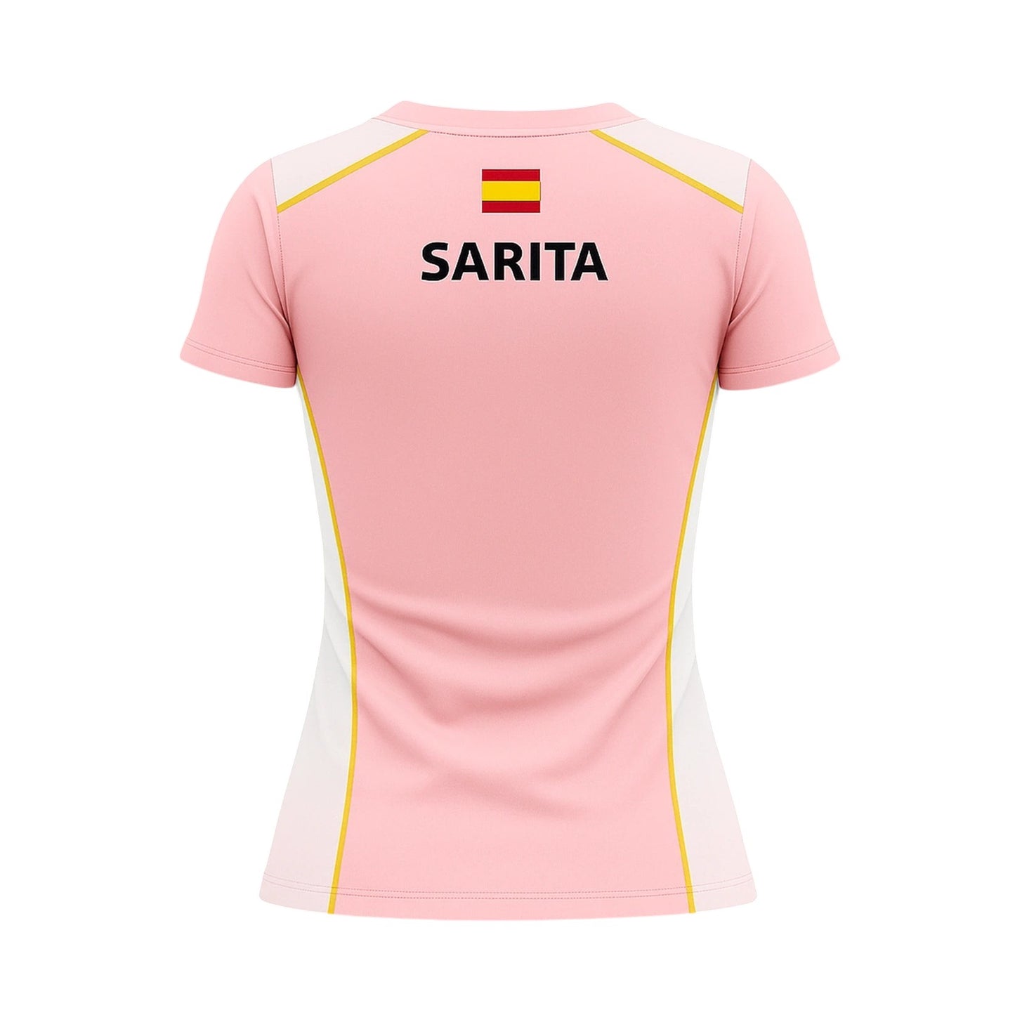 Camiseta de Pádel Mujer Rosa y Blanca - Sarposhop