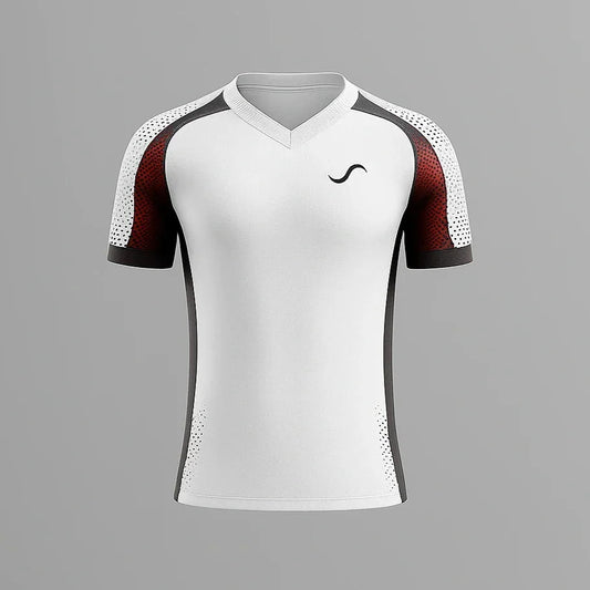 Camiseta de Pádel Blanca y Roja - Sarposhop