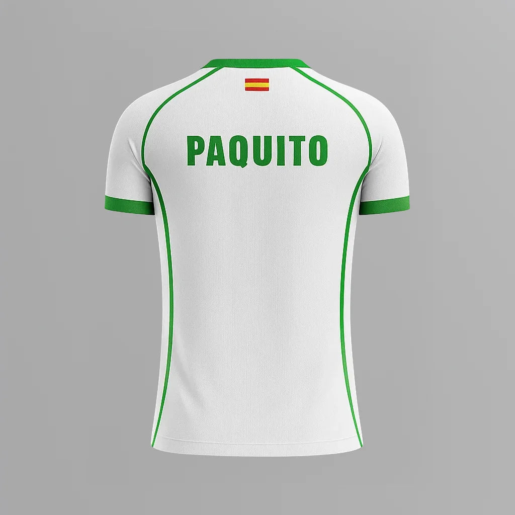 Camiseta de Pádel Blanca y Verde
