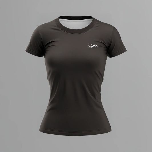 Camiseta de Pádel Mujer Negra - Sarposhop