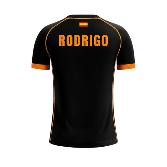 Camiseta de Pádel Negra y Naranja - Sarposhop