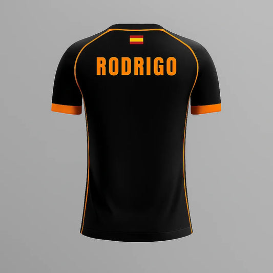 Camiseta de Pádel Negra y Naranja - Sarposhop