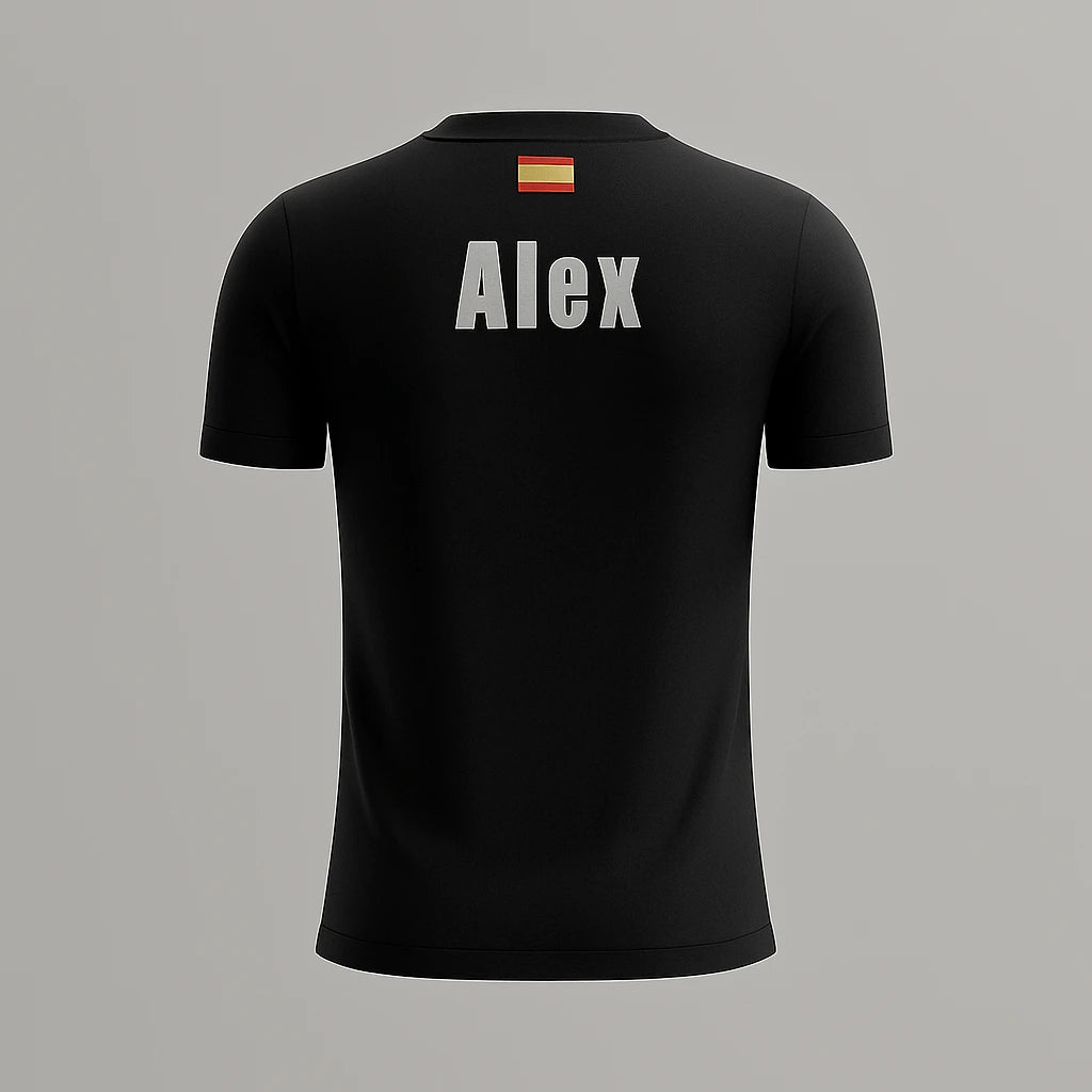 Camiseta de Pádel Negra y Blanca