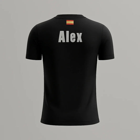 Camiseta de Pádel Negra y Blanca - Sarposhop
