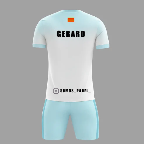 Conjunto de Pádel Blanco y Azul Claro - Edición Especial "Somos Padel"