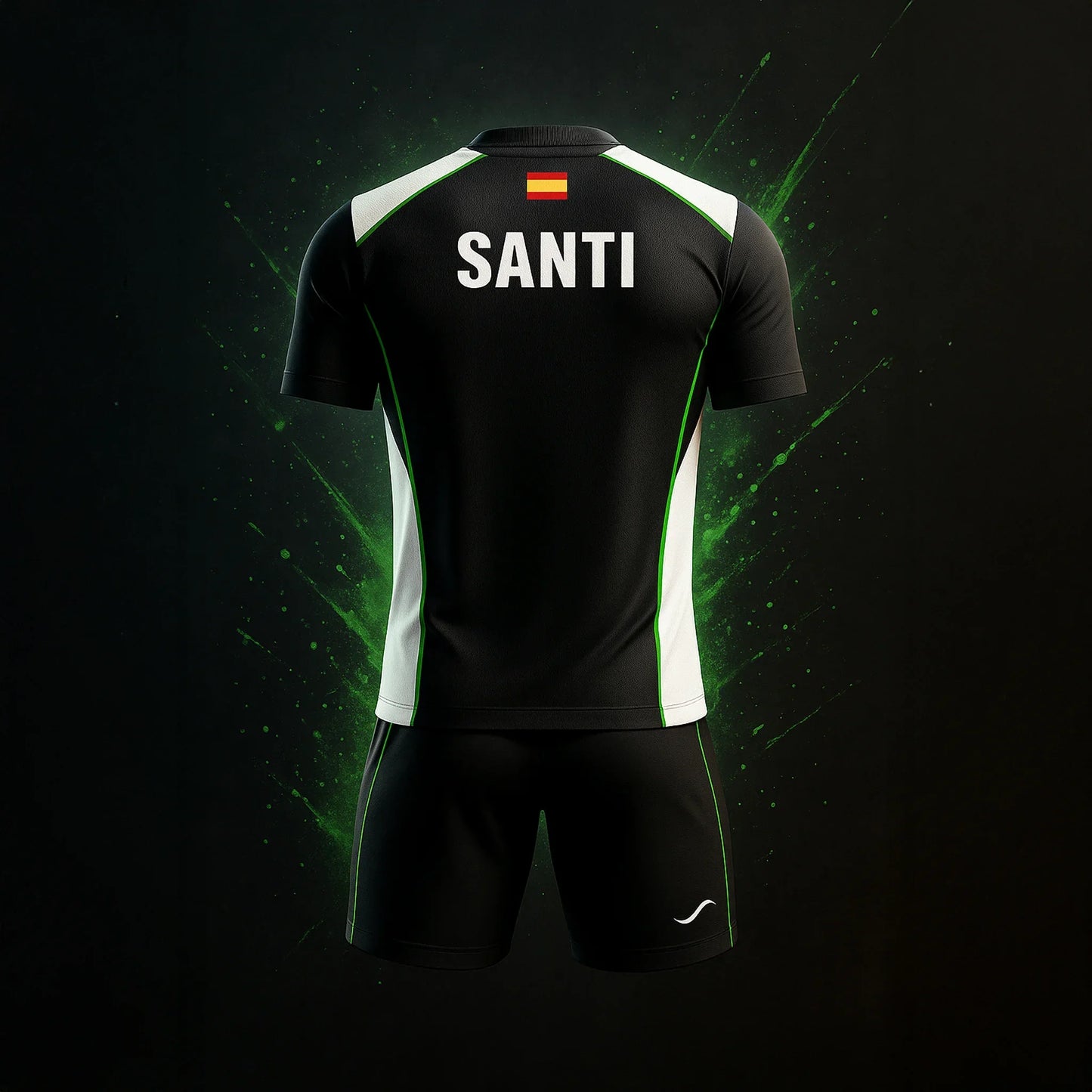 Conjunto de Pádel Negro y Verde - Sarposhop