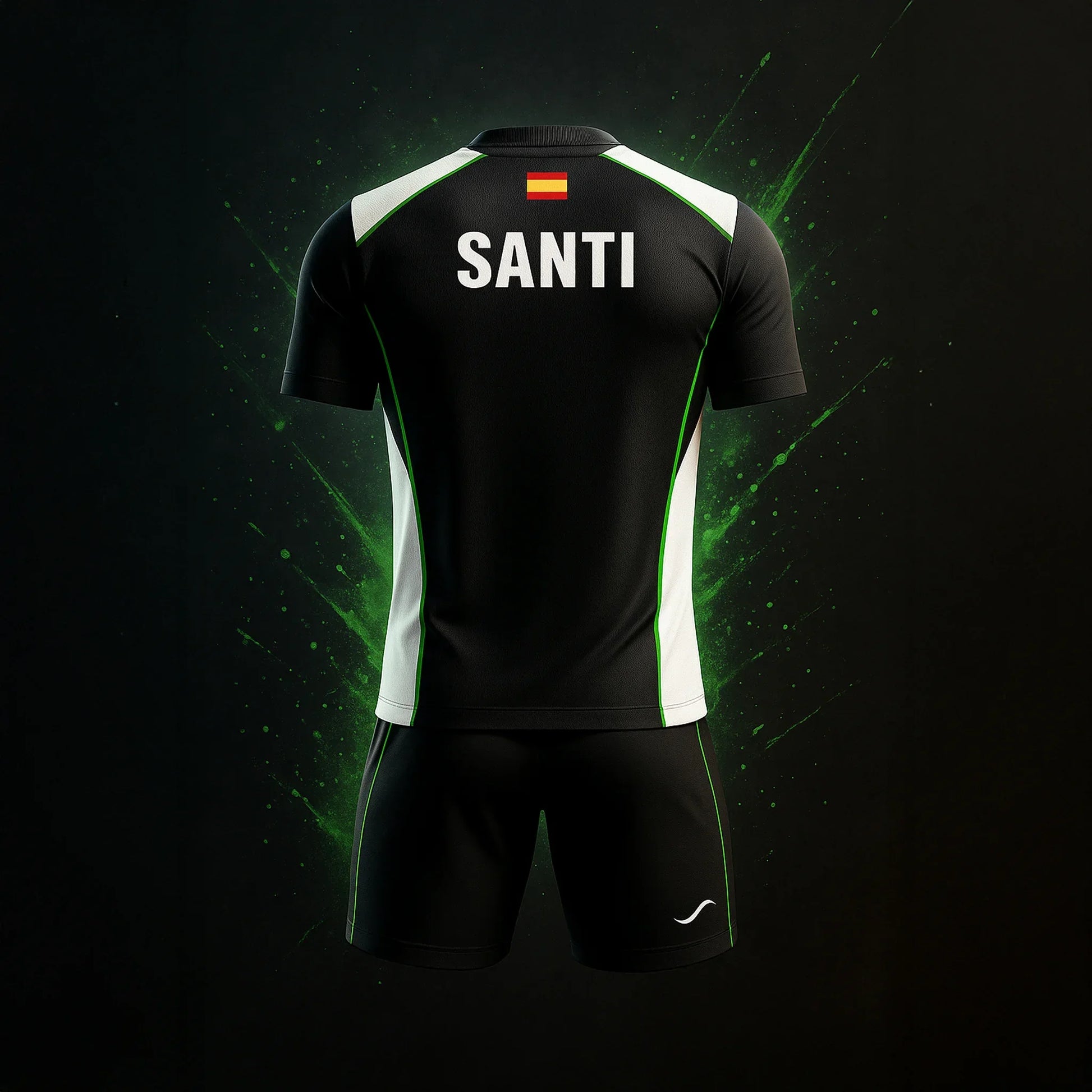 Conjunto de Pádel Negro y Verde - Sarposhop