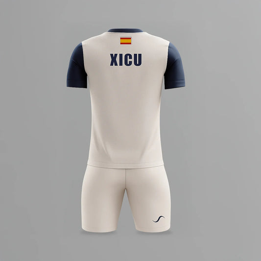 Conjunto de Pádel Beige y Azul - Sarposhop