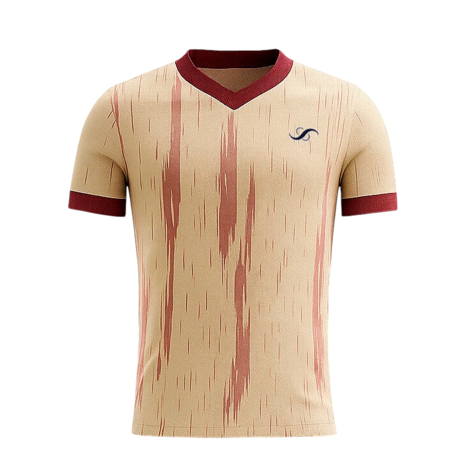 Camiseta de Pádel Beige y Rojo Fuego - Sarposhop