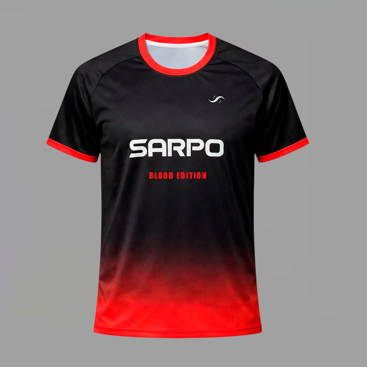 DROP 01 - Camiseta de Pádel negra y roja (Blood Edition) - Sarposhop