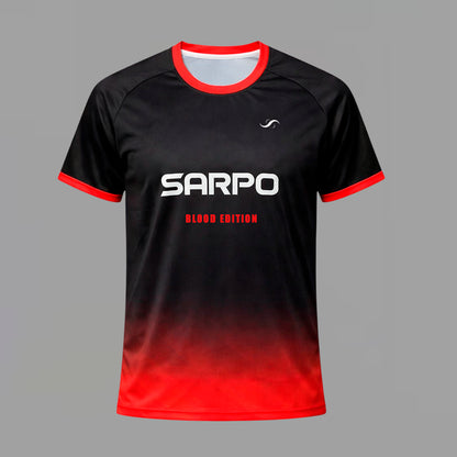 DROP 01 - Camiseta de Pádel negra y roja (Blood Edition) - Sarposhop