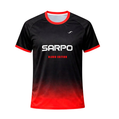 DROP 01 - Camiseta de Pádel negra y roja (Blood Edition) - Sarposhop