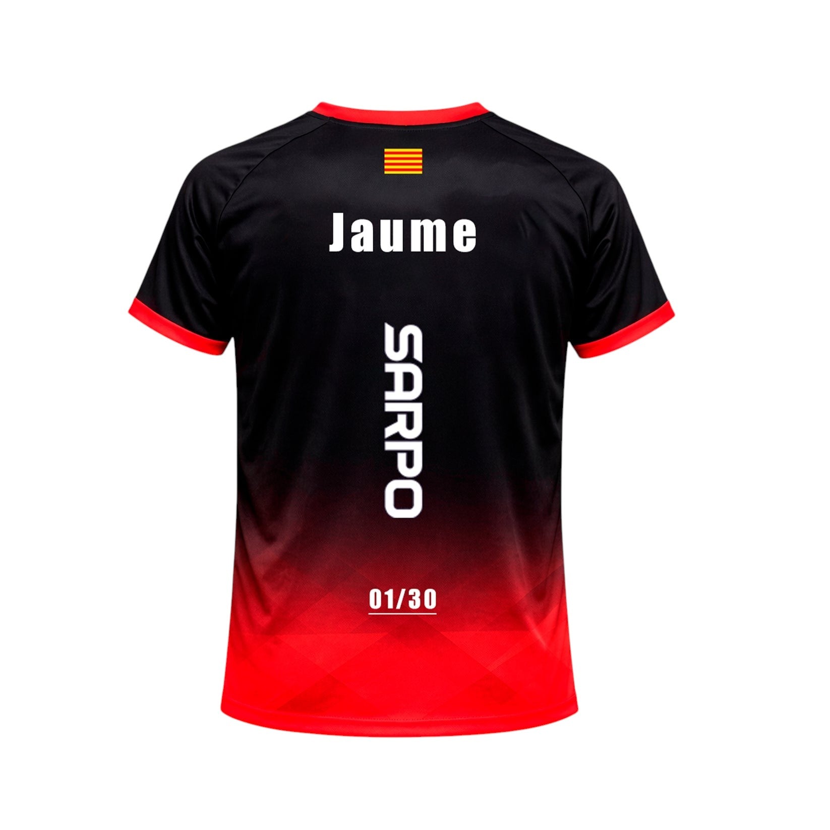 DROP 01 - Camiseta de Pádel negra y roja (Blood Edition) - Sarposhop