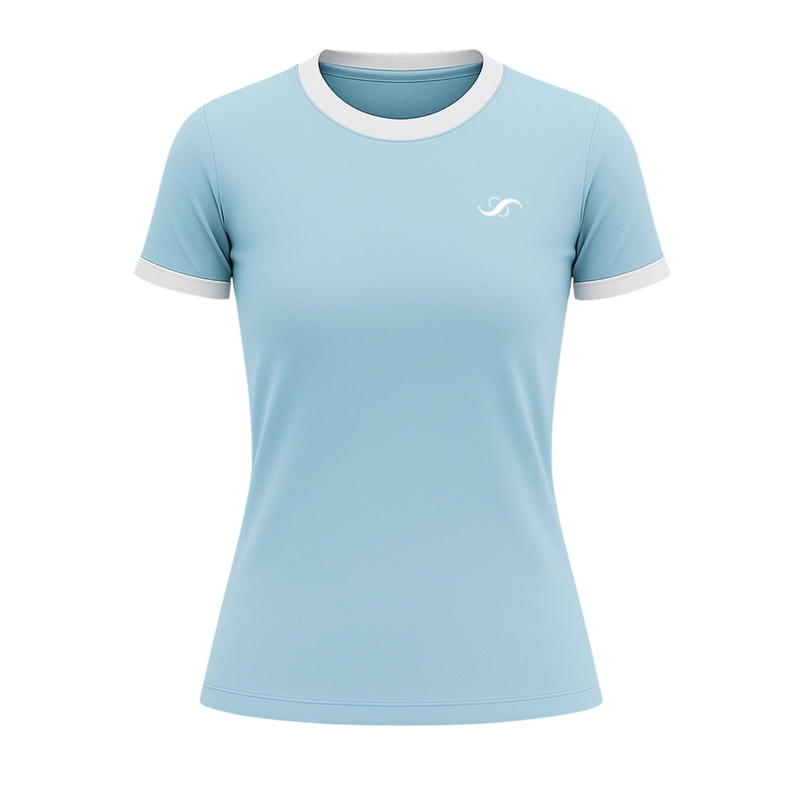Camiseta de Pádel Mujer Celeste y Blanca - Sarposhop