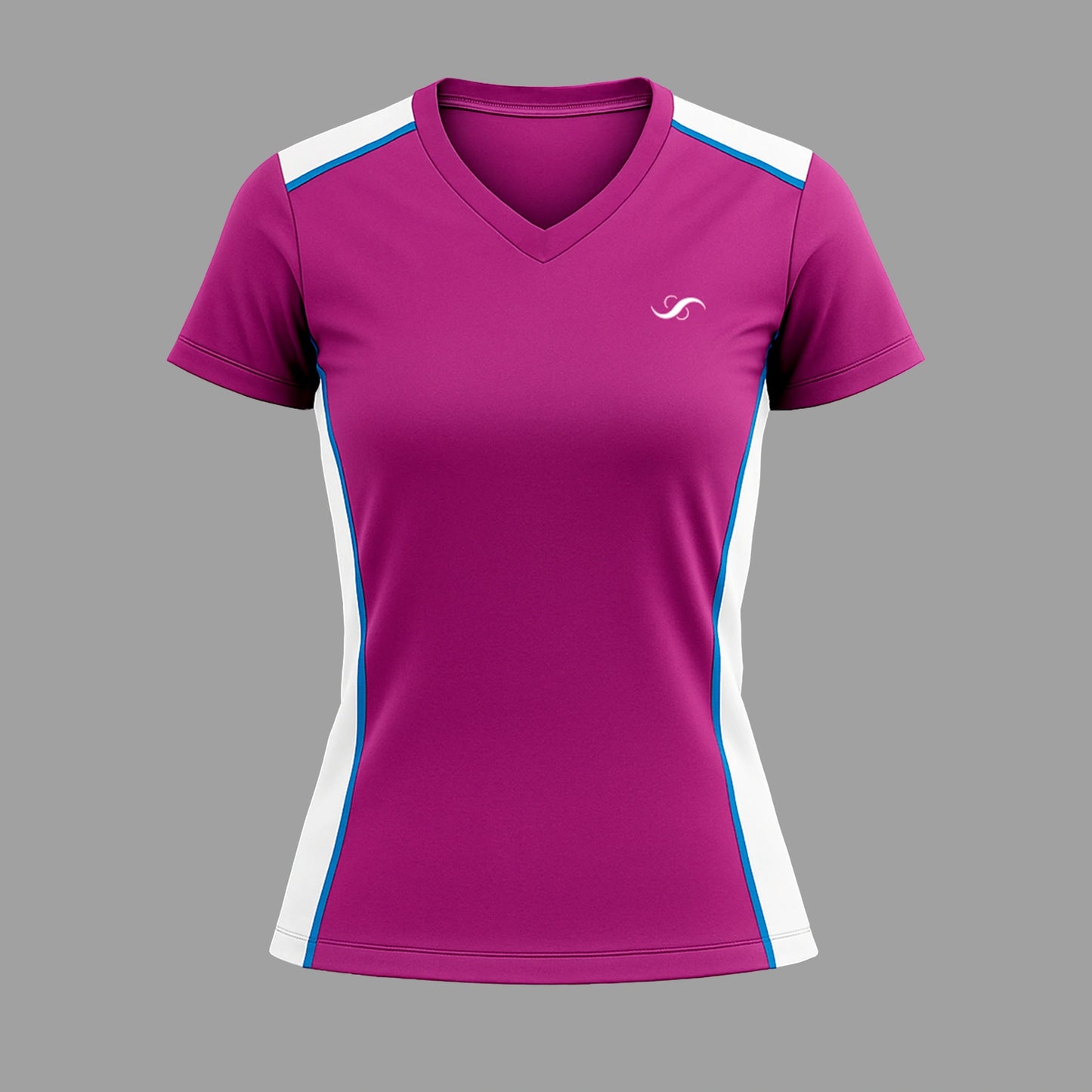 Camiseta de Pádel Mujer Morada y Blanca - Sarposhop