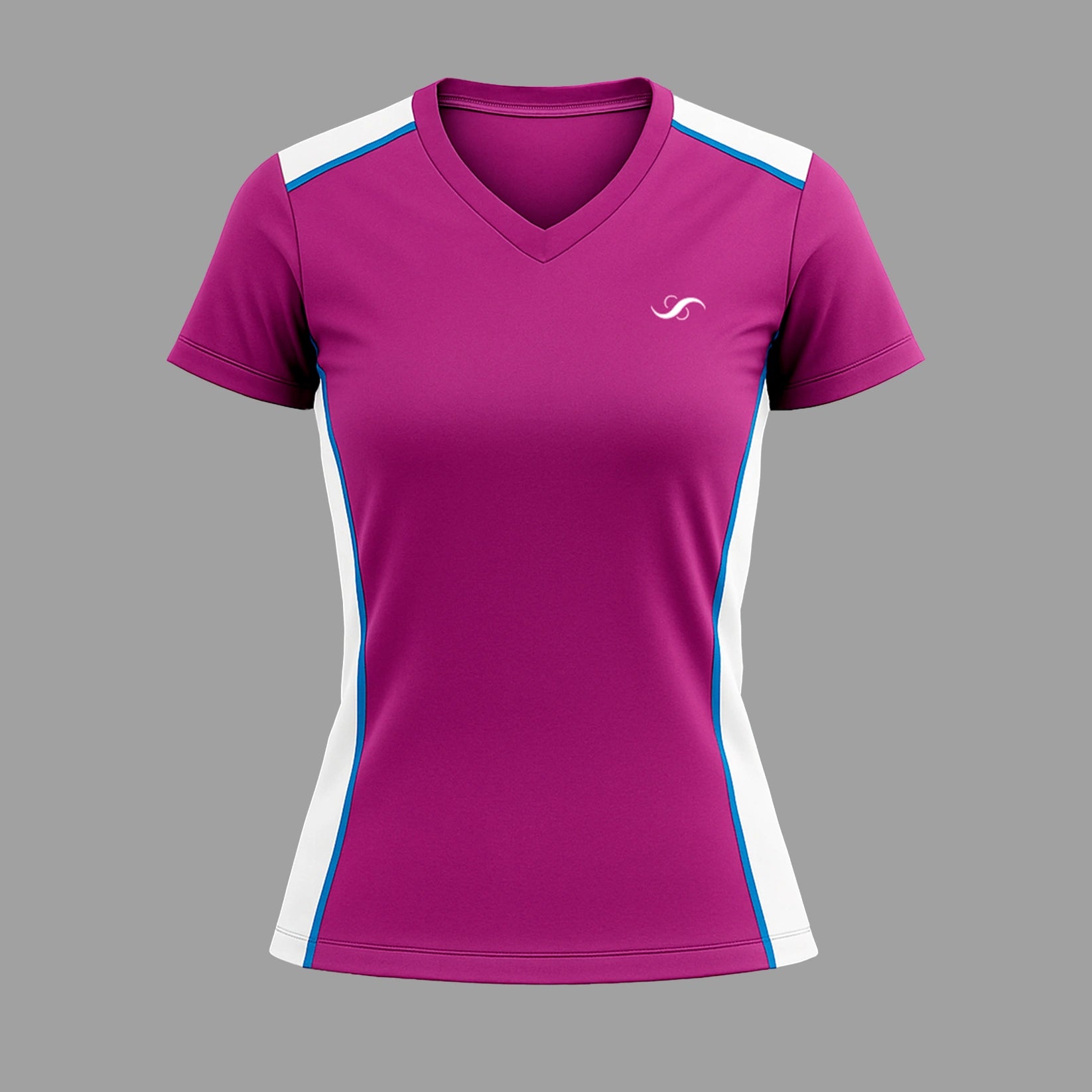 Camiseta de Pádel Mujer Morada y Blanca - Sarposhop