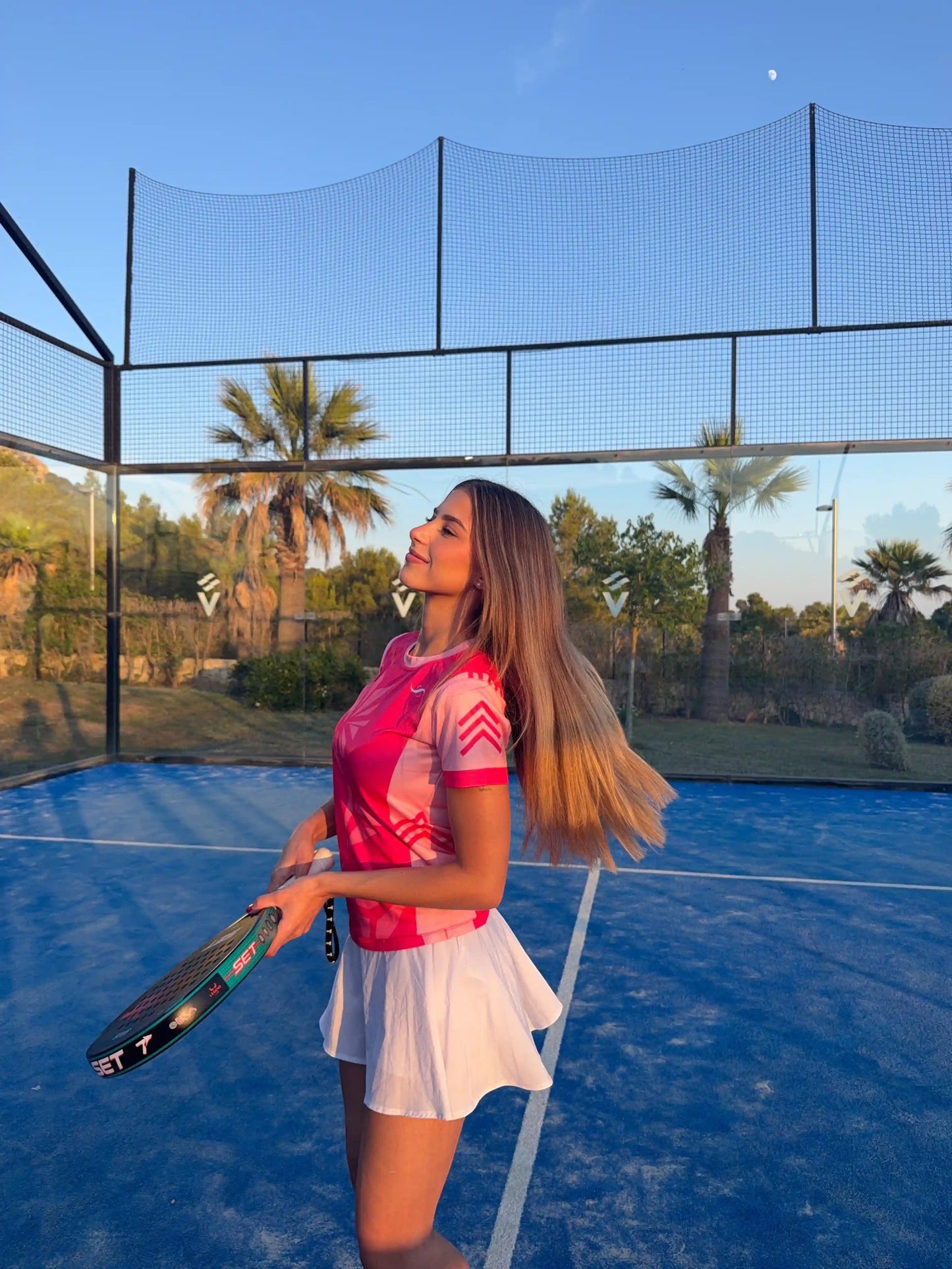 Camiseta de Pádel Mujer - Pink Energy - Sarposhop