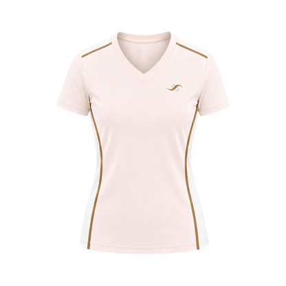 Camiseta de Pádel Mujer - Blanco Rosé - Sarposhop