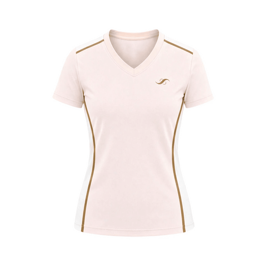 Camiseta de Pádel Mujer - Blanco Rosé - Sarposhop