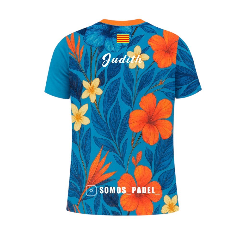 Camiseta de Pádel Mujer Estampado Floral - Edición Especial "Somos Padel" - Sarposhop