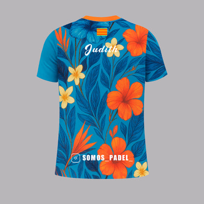 Camiseta de Pádel Mujer Estampado Floral - Edición Especial "Somos Padel" - Sarposhop