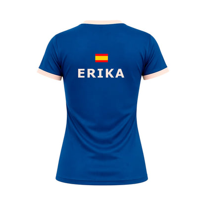 Camiseta de Pádel Mujer Azul - Sarposhop