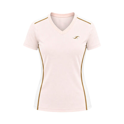 Camiseta de Pádel Mujer - Blanco Rosé - Sarposhop