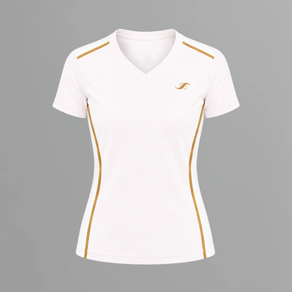 Camiseta de Pádel Mujer Blanco Rosé - Sarposhop
