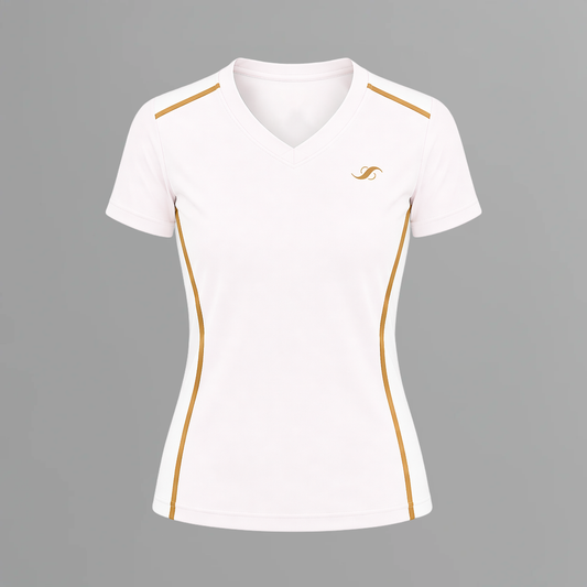 Camiseta de Pádel Mujer Blanco Rosé - Sarposhop