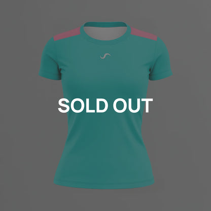 Camiseta de Pádel Mujer Azul Turquesa