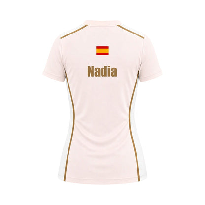 Camiseta de Pádel Mujer - Blanco Rosé - Sarposhop