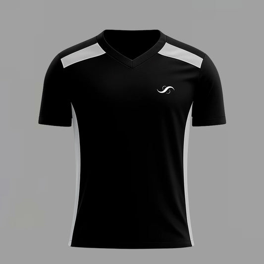 Camiseta de Pádel Negra y Gris