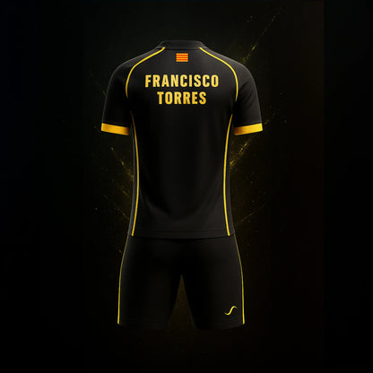 Conjunto de Pádel Negro y Amarillo