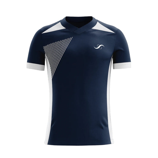 Camiseta de Pádel Blanca y Azul Marino - Sarposhop