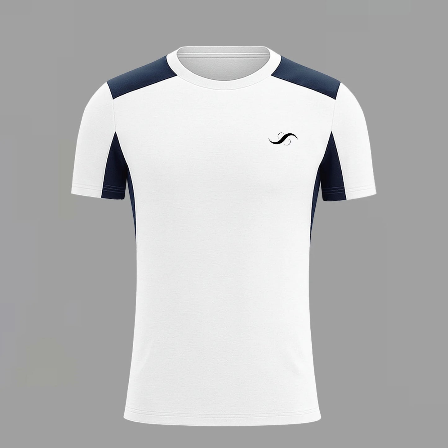 Camiseta de Pádel Personalizada Blanca y Azul