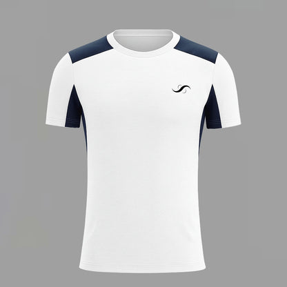 Camiseta de Pádel Personalizada Blanca y Azul