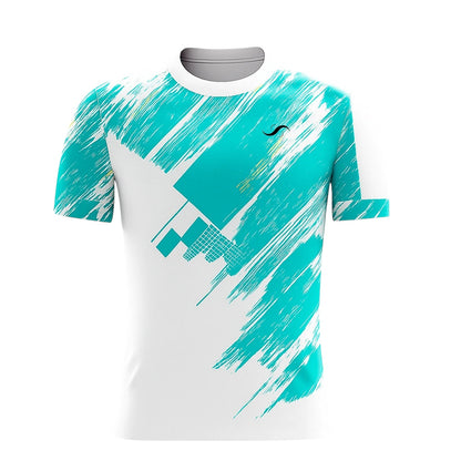 Camiseta de Pádel Blanca y Turquesa - Sarposhop