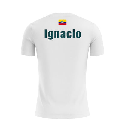 Camiseta de Pádel Blanca y Turquesa - Sarposhop
